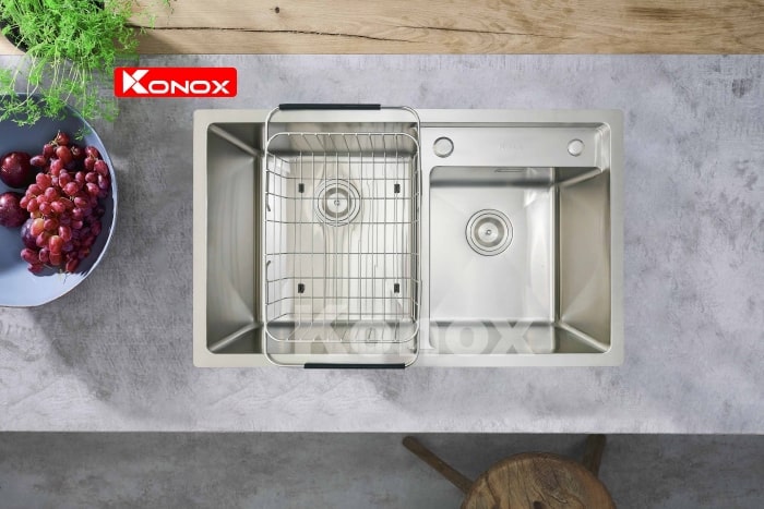 Chậu rửa chén bát Konox Undermount Series KN8246DUA